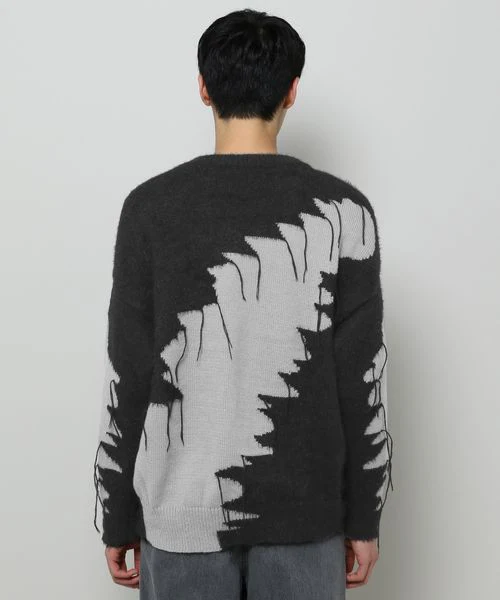 MEN'S PATTERN MIXED SWEATER - Image 2