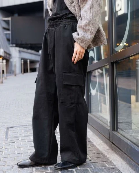 MEN'S PEACH COTTON BANDING CARGO PANTS - Image 2