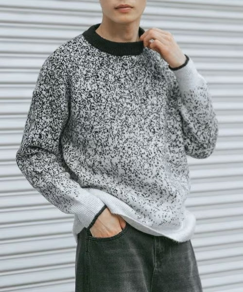 MEN'S POLKA DOT POINT SWEATER