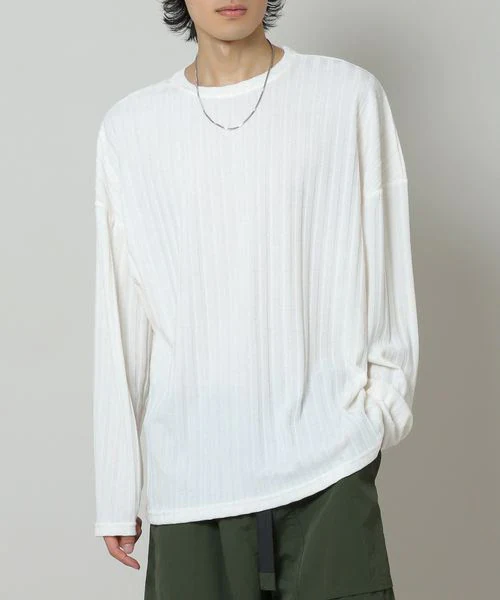 MEN'S RIBBED LONG SLEEVE TOP - Image 3