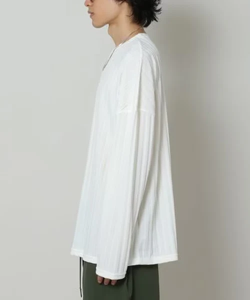 MEN'S RIBBED LONG SLEEVE TOP - Image 4