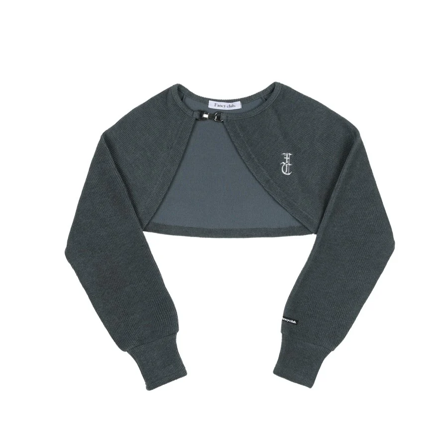N.A.V BUCKLE BOLERO CARDIGAN - Image 5