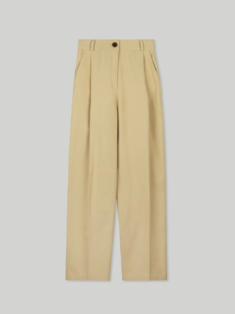 ONE-TUCK HALF BANDING PANTS - Image 4