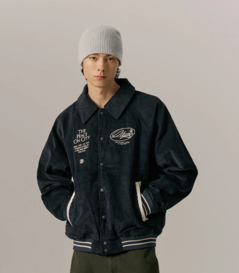 PADDED CORDUROY RAGLAN JACKET - Image 2