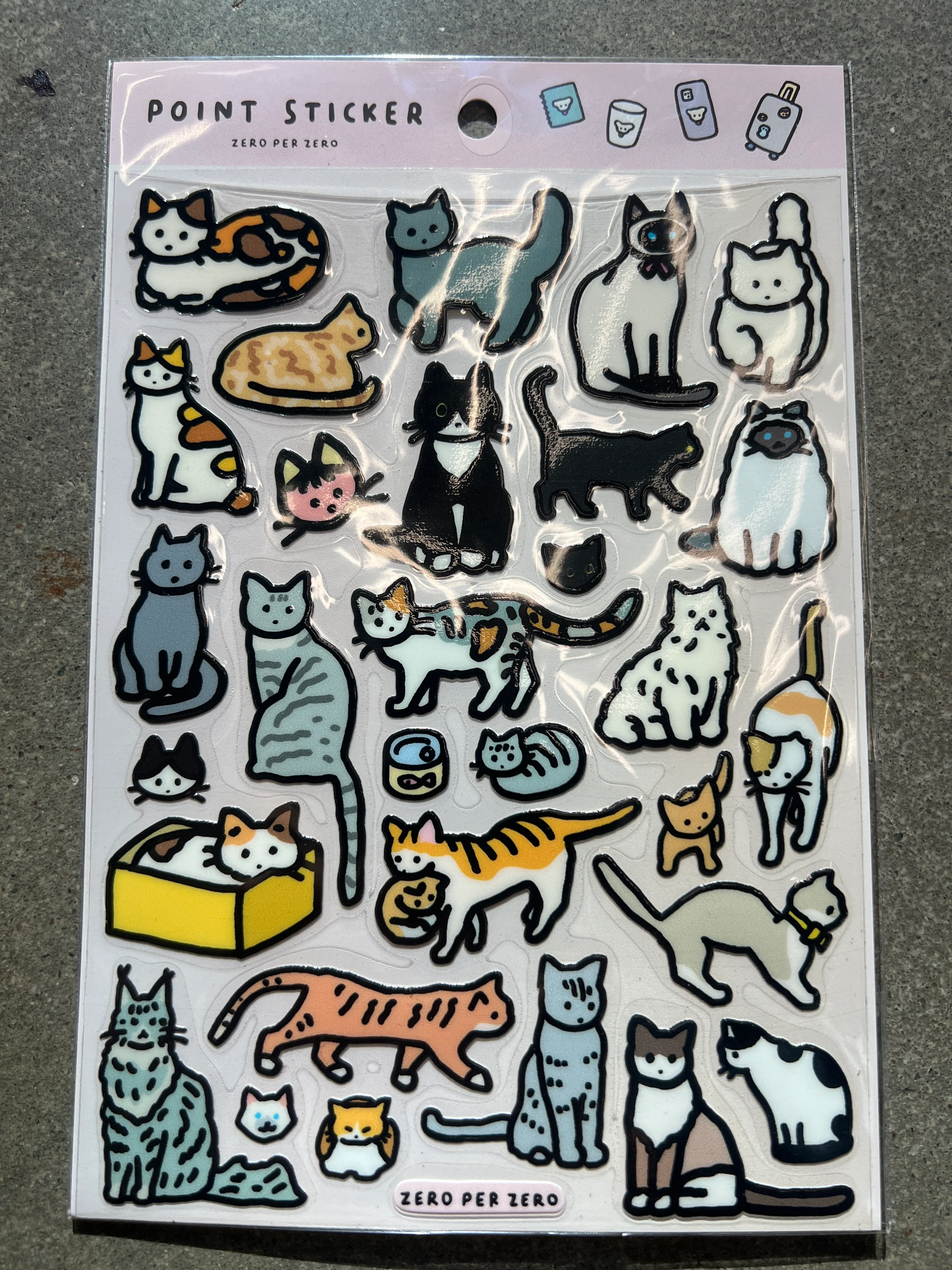 POINT STICKER CAT