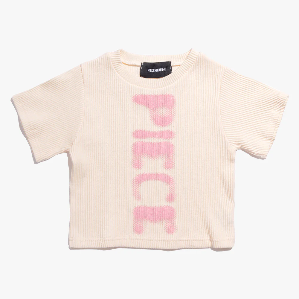 RIBBED CONTRAST CROP TEE - Image 6