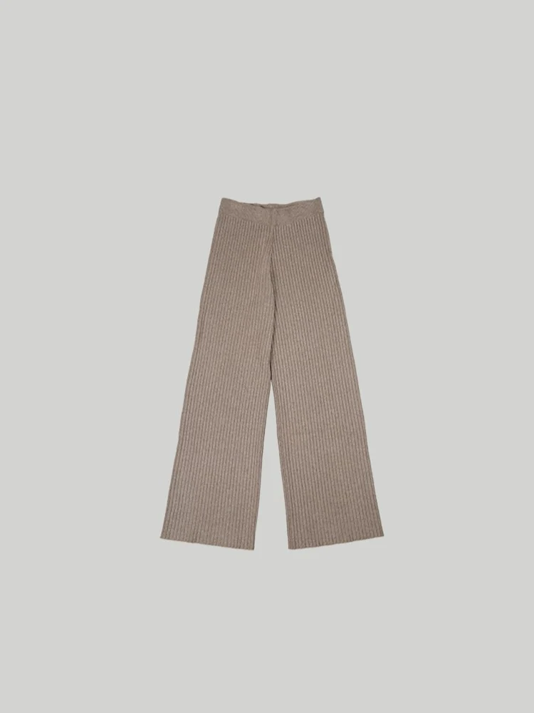 RIBBED WIDE KNIT PANTS - Image 3