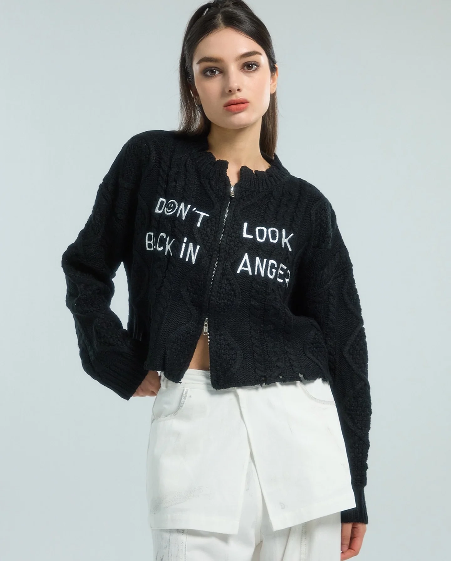 SMILE KNIT ZIP-UP - Image 2