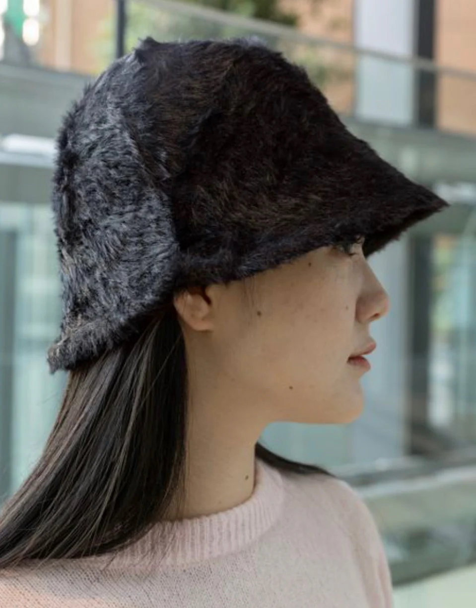 SOFT FUR BUCKET HAT