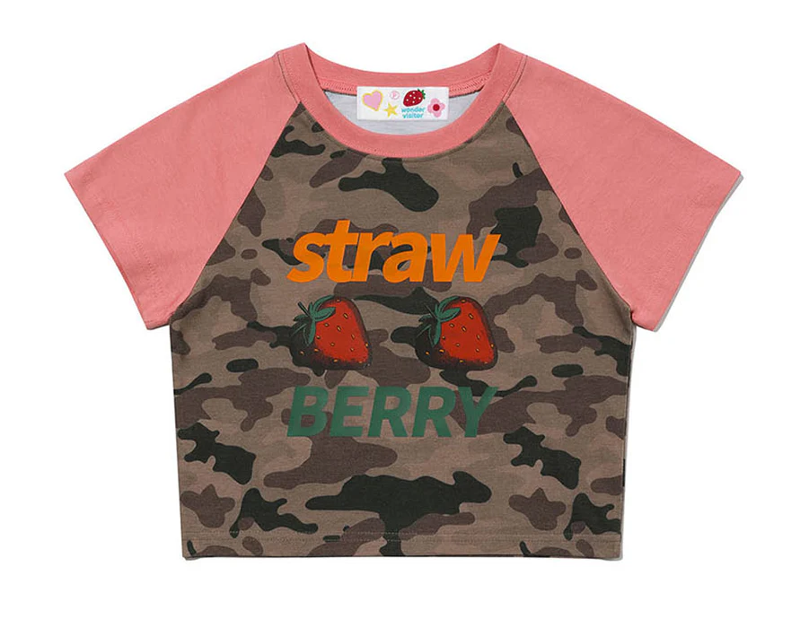 STRAWBERRY RAGLAN CROP T-SHIRT - Image 4