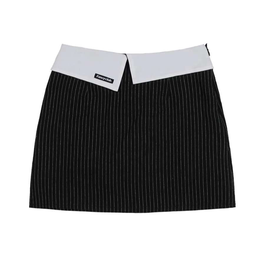STRIPE LAYERED MINI SKIRT - Image 4