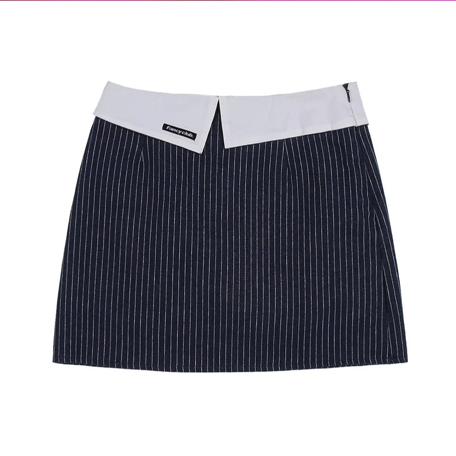 STRIPE LAYERED MINI SKIRT - Image 6
