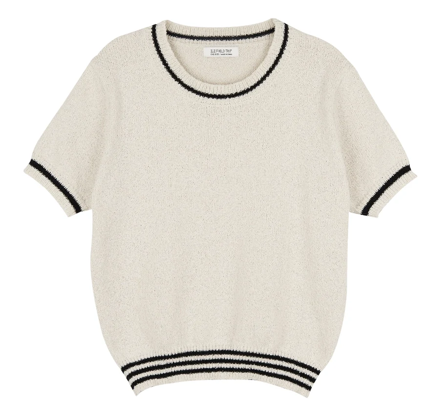 TEXTURE ROUND HALF KNIT - Image 2