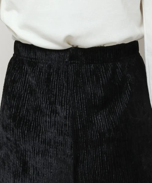 VELVET PLEATED SLIM PANTS - Image 6