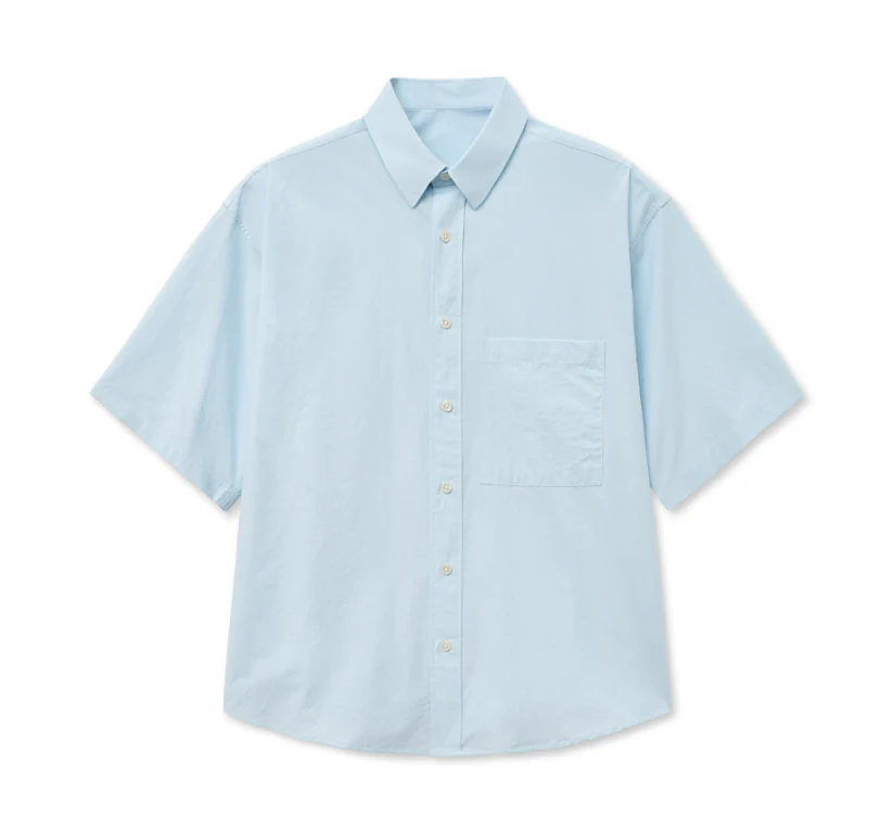 WASHING POCKET BOXY HALF SHIRT - Image 5