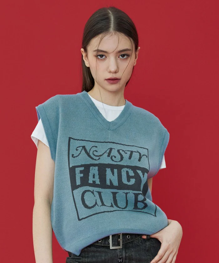 WAVE LINE KNIT VEST - Image 2
