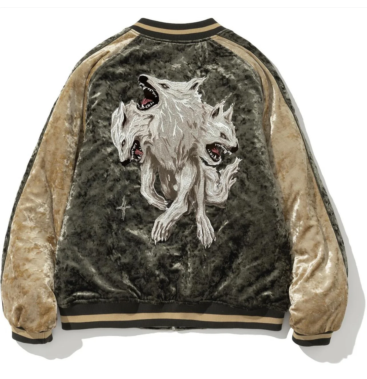 WOLF SOUVENIR QUILTING BLOUSON JACKET - Image 3