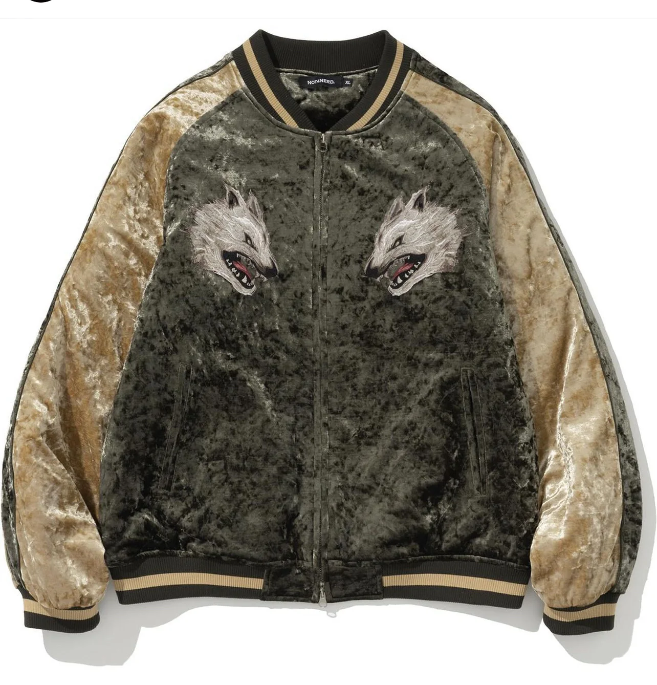 WOLF SOUVENIR QUILTING BLOUSON JACKET - Image 4