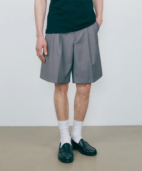 WOOLBLEND BERMUDA PANTS