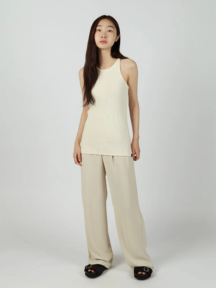 WRINKLED BANDING WIDE PANTS - Image 2